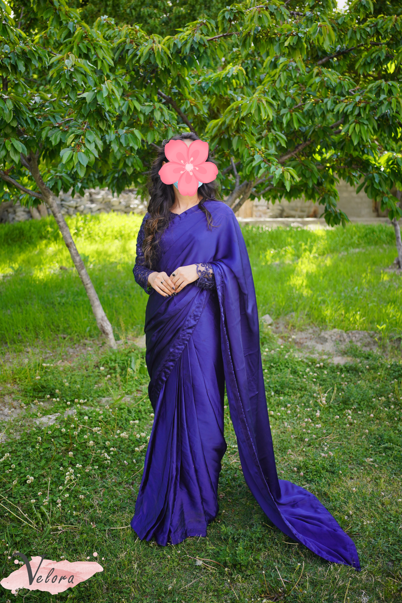 Blue Saree