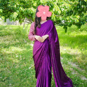 Purple Silk Saree